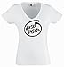 T-Shirt Woman V-Ausschnitt white - Diesel inside - S
