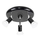 plafon gu10 Requiere 3 bombillas GU10 de máximo 50w (no se incluyen). Te recomendamos el uso de bombillas LED de bajo consumo