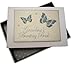 White Cotton Cards Grandma's Boasting Book Tiny Photo Album (Blue Butterflies)