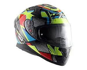 axor Apex Polycarbonate Vivid Black Neon Yellow Helmet-M (Motocross)