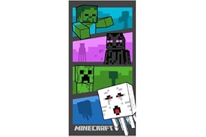 BrandMac Minecraft Strandhandduk Badhandduk 70 x 140 cm 100 % bomull (Minecraft Adventure Time)