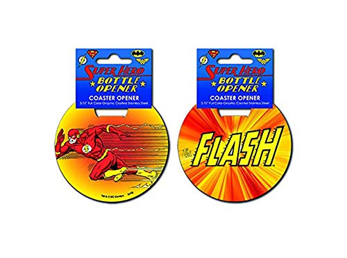 Flash Super Speed Stainless Steel Super Hero Coaster Bottle Opener by Adventure Trading