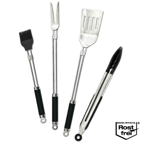 Bremermann 1516 Grillbesteck-Set, 5-teilig aus Edelstahl mit Tasche - 4
