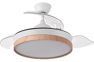 FABRILAMP AKUNADECOR Ventilador Evros S Blanco Motor Dc Con Led Integrado