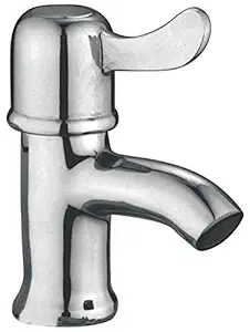 Oleanna Omcpc Magic Pillar Cock for Wash Basin and Sink Tap with Disc Fitting (Silver, Chrome Finish)