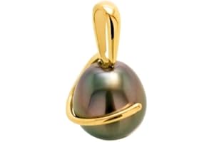 BLUE PEARLS LE PUR PLAISIR DES PERLES Pendentif Perle de Tahiti et Or Jaune 375/1000