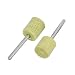 Produktbild DealMux 3mm Schaft 240 Grit Nylonfaser Polierschleif Mounted Punkt Gelb 2ST
