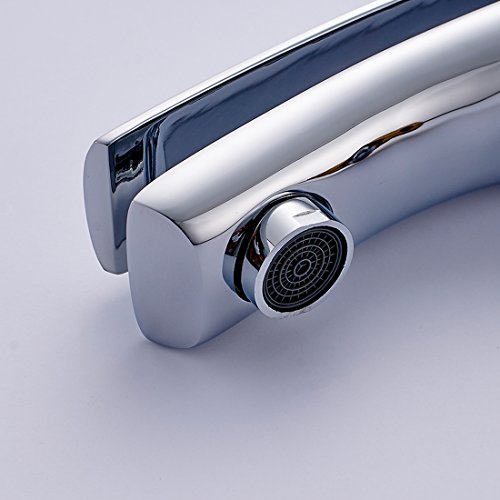 Aimadi Badarmatur Wasserhahn Bad Mischbatterie Waschtisharmatur Waschbeckenarmatur Armatur Waschbecken Waschtischarmatur Chrom - 6