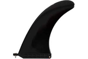 Northcore Surfing and Watersports Accessories - Replacement Nylon Surfboard Longboard Centre Fins 9" Black
