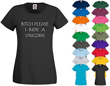 Equestrian Inspo Pony Horse Printed Short T Shirt Women Ladies I RIDE A UNICORN