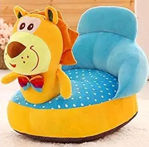 OMAJA HOME Soft Toy Kids Sofa Cum Bed and Chair for Comfort Soft seat for Baby Sitting - (Soft Fabric, Pack of 1, Multicolor)