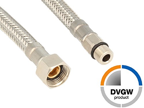 tecuro Sanitärarmaturen Anschlussschlauch M12x1 kurz - 3/8" ÜWM x 350 mm