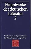 Image de Hauptwerke der deutschen Literatur, in 2 Bdn., Bd.2, Vom Vormärz bis zur Gegenwartslitera