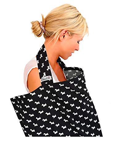 BebeChic.UK * Oeko-Tex® - Cubiertas para lactancia materna (100% algodón), color blanco y negro