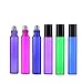 Produktbild 10 Stück mit 10 ml (leere Flasche), 1/2 Unze Roll On-Parfum-Roller nachfüllbar mit Duft-Öl, Lotion mit Metall-Rollerball-Flaschen für Reisen Home