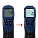 Produktbild Digitale Laser Foto Tachometer nicht Kontackt Geschwindigkeitsmesser | 2.5-99,999 RPM | Batterien | Reflexfolie, Revisionsanleitung
