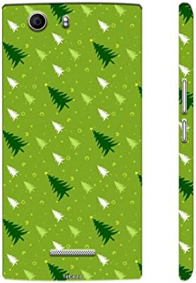 Tecozo Designer Printed Back Cover/Hard Case for Micromax Canvas Nitro 2 E311 (Christmas Trees Design/Patterns) - Green - H546