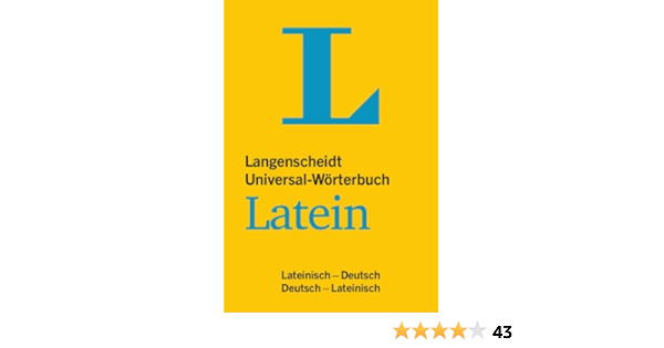 Langenscheidt Universal Worterbuch Latein Mit Kurzgrammatik Latein Lateinisch Deutsch Deutsch Lateinisch Langenscheidt Universal Worterbucher Amazon De Langenscheidt Redaktion Bucher