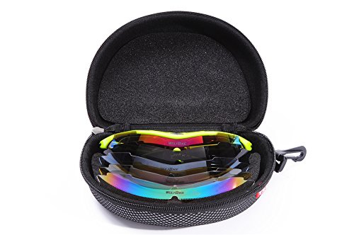 WOLFBIKE BYJ-013 Sonnenbrillen Polatizzati Außen Skilaufen Radfahren Fahrräder und andere Sport-Schutz mit 5 Wechselobjektiven - 8