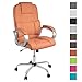 Produktbild TPFLiving XXL Bürostuhl Chefsessel Denver Orange Belastbar bis 210kg Kunstleder
