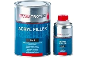 HOMRY Troton 1L Acryl Primer 5:1 Weiß 2K 5:1 HS Füller Grundierung Acrylgrundierer Ink. Härter