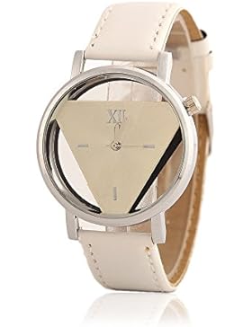 Jungen Armbanduhren, Chronograph Uhr Dreieck (Weiß)