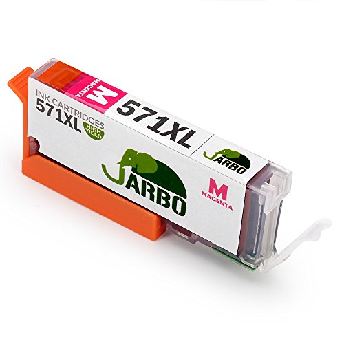 JARBO Kompatibel PGI-570 XL CLI-571 XL Tintenpatronen Hohe Kapazität kompatibel mit Pixma MG5750 MG5751 MG5752 MG5753 MG6850 MG6851 MG6852 MG6853 TS5050 TS5051 TS5053 TS5055 TS6050 TS6051 TS6052 (2 Grossen Schwarz,1 Klein Schwarz,1 Cyan,1 Magenta,1 Gelb) - 5
