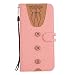 Produktbild Chreey Hülle für iPhone 7 Plus/iPhone 8 Plus, Kreative Kleidung Kragen Muster Handytasche Stoff + PU Leder Schutzhülle mit Brieftasche und Ständer Funktion, Damen (rosa)