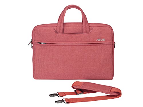 Asus EOS Tasche (bis zu 12 Zoll, gepolstert, viele Taschen und Fächer, für Notebook) rot - 2