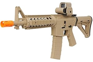 Pistola de Gel M4A1 Splat Killer FK ARMY - Color Tan| Rápida y Potente, hasta 15m | Incluye batería, Cargador Magazine, Gafas de protección y 20.000 Bolas de Gel | para Adultos y jóvenes (+12 años)