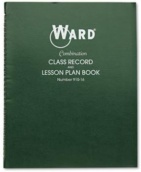 Combination Record &amp; Plan Book, 9-10 Weeks, 6 Periods/Day, 11 x 8-1/2 by Ward