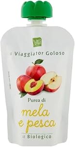 il Viaggiator Goloso Il Biologico Purea di Mela e Pesca 100g