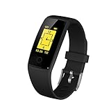 Bokehanmu Fitness-Tracker, Neue Version Bunte Screen Activity Tracker mit Blutdruckmessung, Pulsmesser Smart Armband Schrittzähler für Android & IOS Smart Phones