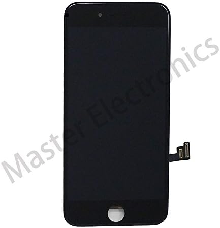 iphone 7 Screen Replacement For Lcd Touch Screen Digitizer Frame Assembly by Master Electronics Set With 3D Touch (Black)