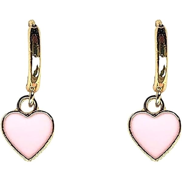 Orecchini vintage a forma di cuore turchese per donne e
