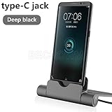 Cargador multifunción 2 en 1: soporte de carga y sincronización de alta velocidad y soporte para teléfono, sujeta firmemente el dispositivo, manos libres para disfrutar con ángulo de visión de 360 grados giratorio.