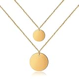 ✅18K FINISH: Lassen Sie sich vom Material und bester Verarbeitung unserer Damenhalskette beeindrucken. Erhältlich ist das modische Accessoire in silbernem Edelstahl oder 18 Karat Vergoldung in Gold oder Rosé.