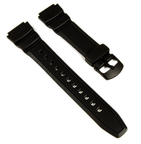 Casio Ersatzband Uhrenarmband Resin 18mm schwarz W-S200H, W-S210H Casio Ersatzband Uhrenarmband Resin 18mm schwarz W-S200H, W-S210H