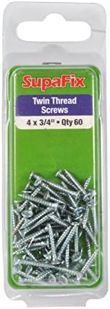 SupaFix W/Screw Twnthrd 4gx3/4" Pk60