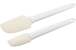 Original Kaiser Classic Teigschaber-Set 2-teilig, Teigschaber mit abnehmbarem Silikon-Aufsatz 24 + 27 cm, lebensmittelechtes Silikon, spülmaschinengeeignet, Weiß