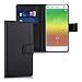 Produktbild kwmobile Wallet Case Hülle für Xiaomi MI4 - Cover Flip Tasche mit Kartenfach und Ständerfunktion in Schwarz