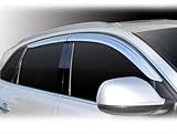  Tuning Zubehör für Audi Q5 2008-2011 Chrom Windabweiser Regenabweiser Safe Window Visor Chrome