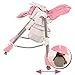 MCC Pink Multifunctional Foldable Baby High Chair Highchair with Free Bib
