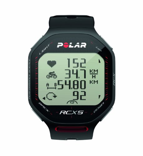 Polar RCX5 Bike (Incluye Candence Sensor) Pulsómetro, Unisex, Negro, 47 UK