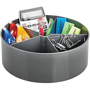 mDesign"Lazy Susan" Küchenrondell – praktischer Drehteller mit 5