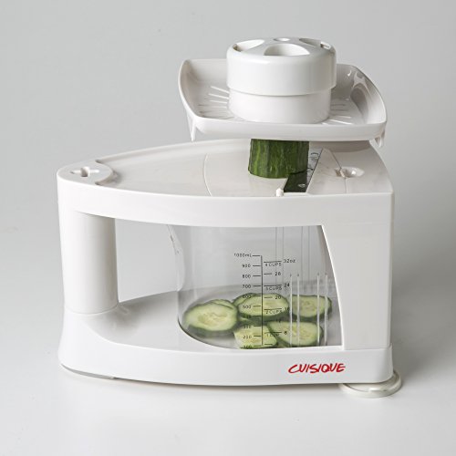 Cuisique Premium Spiralschneider inklusive 8 in 1 Häcksel-Reibe und Saftpresse - 5