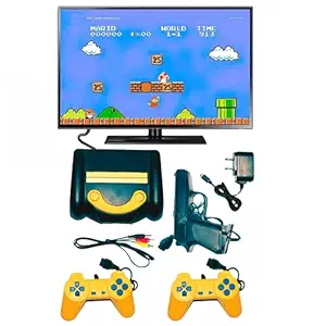 Infinizy (with Limited 13 Years Warranty) 8 Bit Trendy LCD Plug Tv Video Gaming Console with Classic Inbuilt Game Like Super Mario Bros, Contra, Double Dragon 2, Duck Hunt, F1 Race ETC
