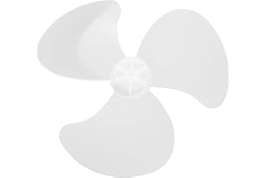 MSemis Universal Ventilatorblatt 3 Blätter Lüfterflügel Rotorblatt Kunststoff Ventilator Ersatzteile für Tischfan Standventilator Weiß E 14 Inch