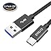 Produktbild USB Typ C Kabel, EVIISO 2m USB C Kabel auf USB 3.0 Nylon Ladekabel Type C 3 A Schnellladekabel Sync Datenkabel für Samsung Galaxy S8 A5 A3 2017,Note 8,Huawei P 9 P10,Nexus 5X/6P,Sony Xperia XZ,LG G6