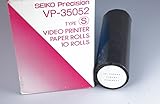 SEIKO Precision Videodrucker Videoprinter Thermopapier VP-35052S Synthetic, Synthetisch - Standard, 10 Rollen